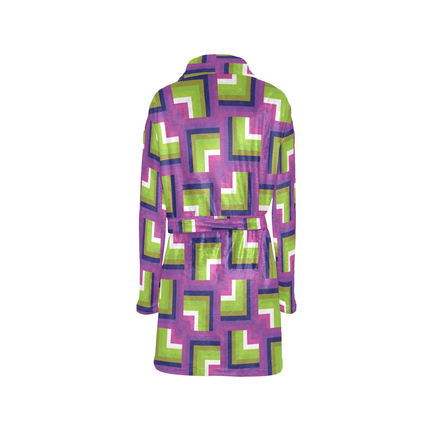 Optical illusion Pattern Print Design A05 Women's Fleece Robe