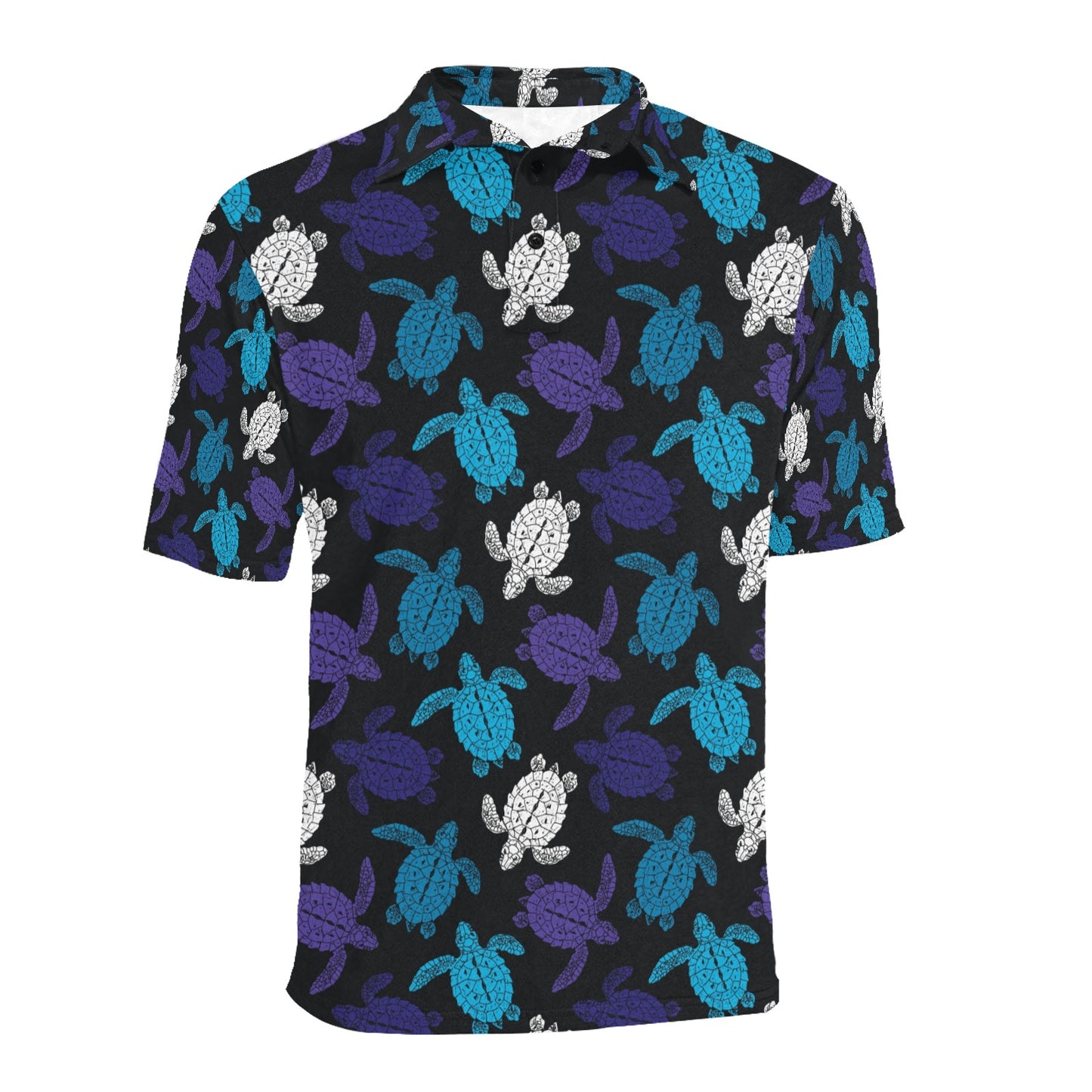 Sea Turtle Print Design LKS306 Men Polo Shirt