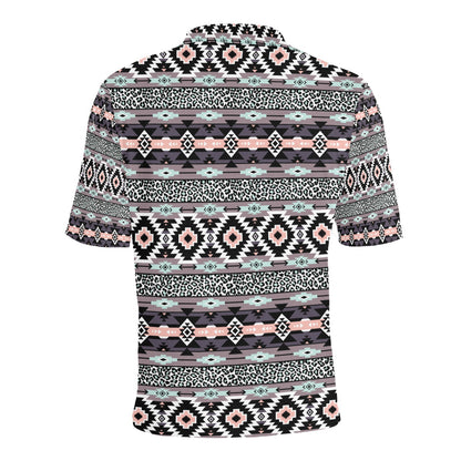 Safari Pattern Print Design LKS302 Men Polo Shirt