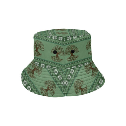 Tree Of Life Knit Style Print Design LKS301 Unisex Bucket Hat