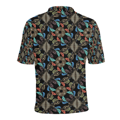 Ancient Greek Print Design LKS308 Men Polo Shirt