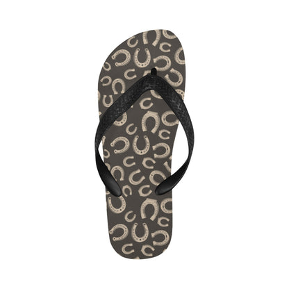 Horseshoe Print Design LKS303 Flip Flops
