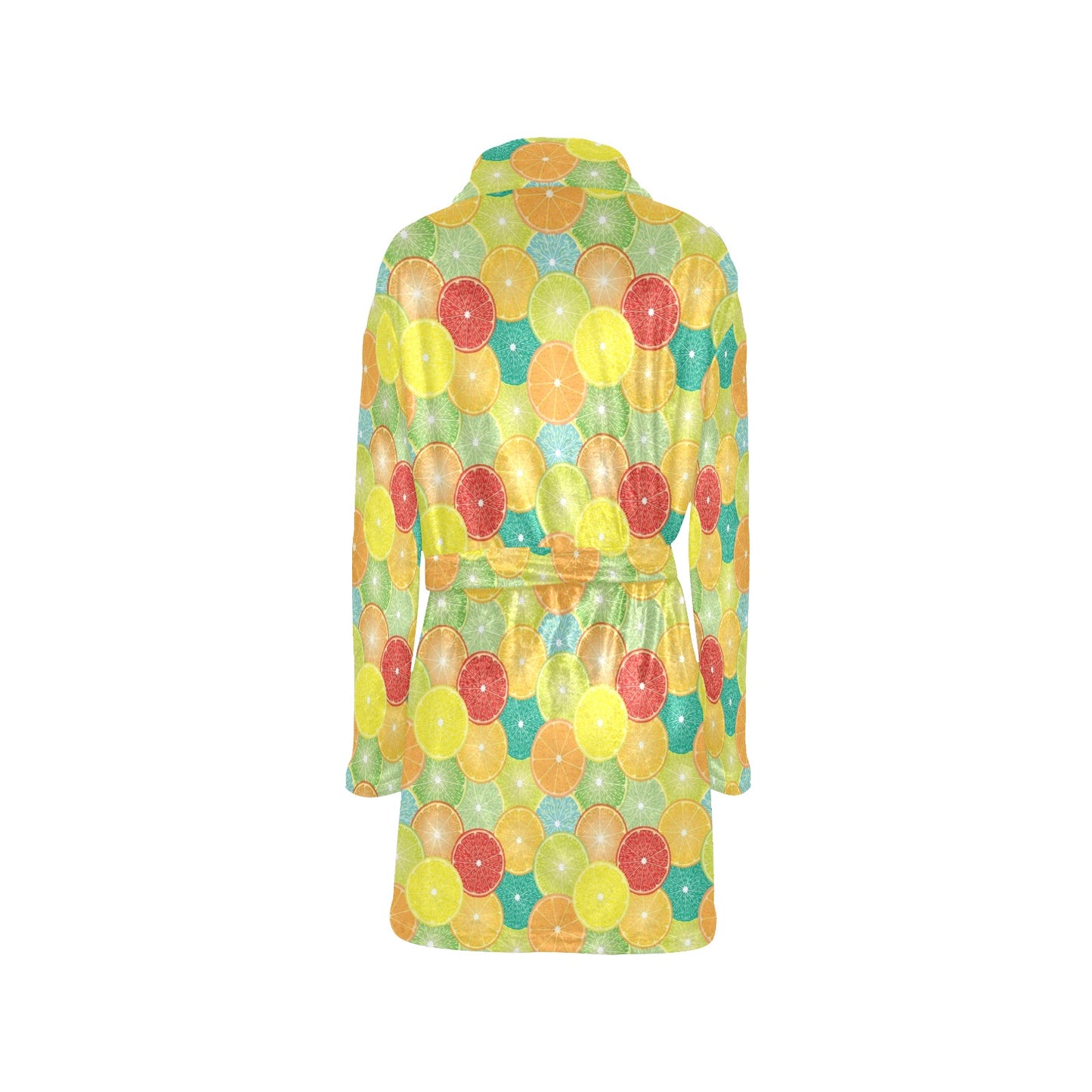Citrus Pattern Print Design 01 Women's Fleece Robe