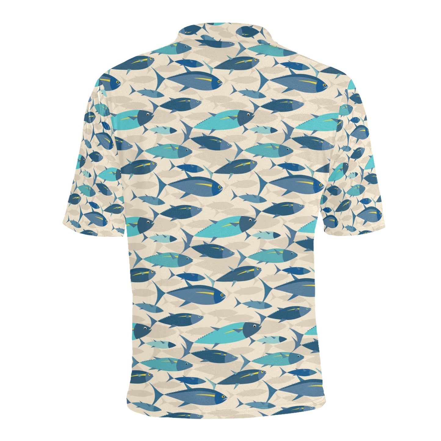 Tuna Fish Print Design LKS302 Men Polo Shirt