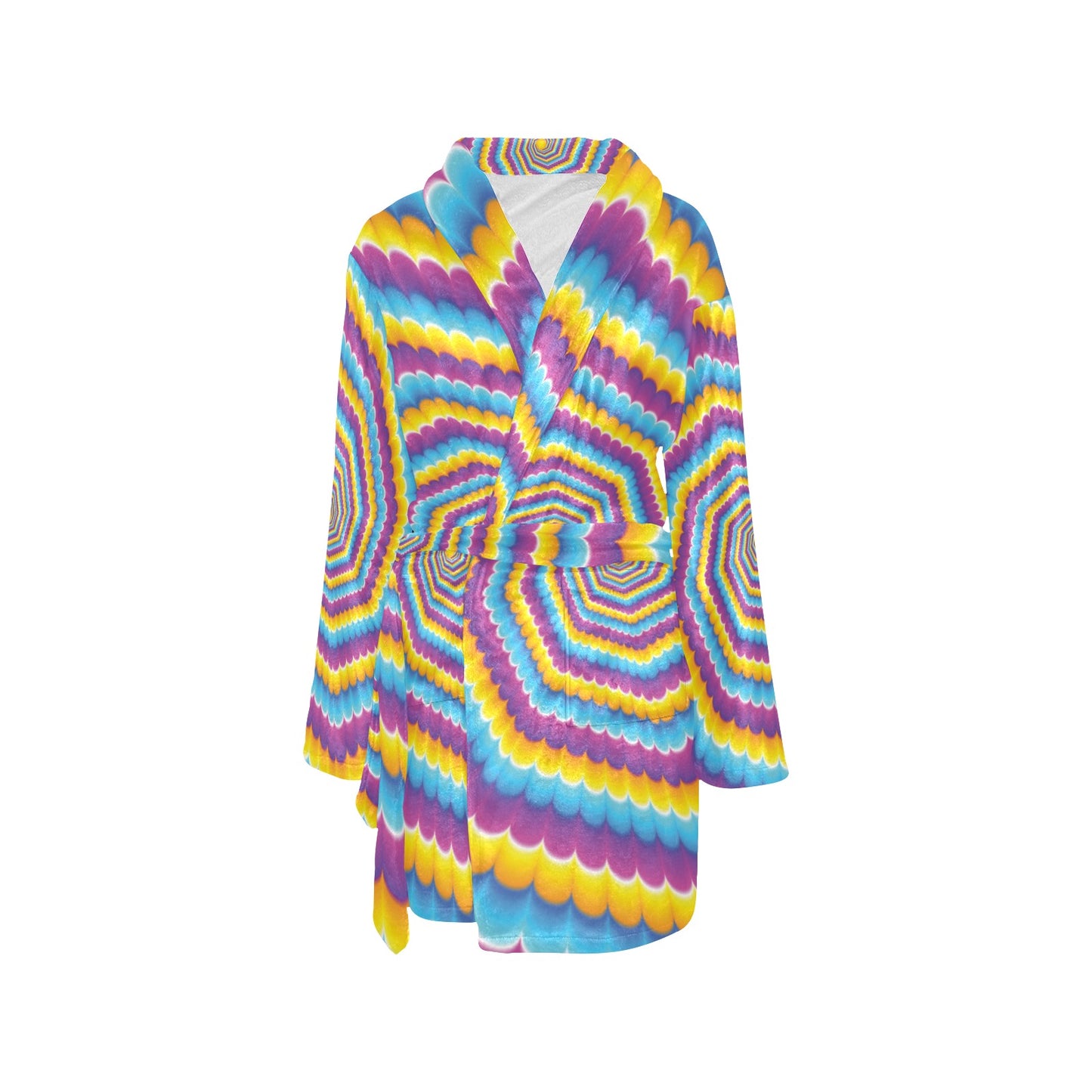 Optical illusion Pattern Print Design A04 Women's Fleece Robe