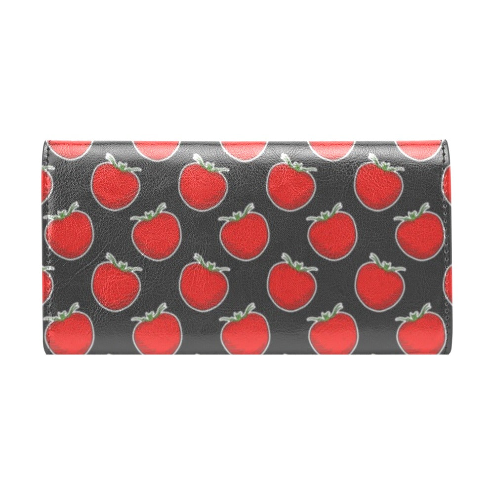 Tomato Print Design LKS306 Women's Trifold Wallet