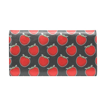 Tomato Print Design LKS306 Women's Trifold Wallet