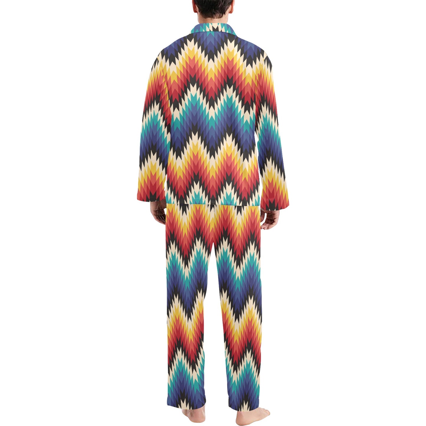 Tribal Aztec Men's Long Pajama Set