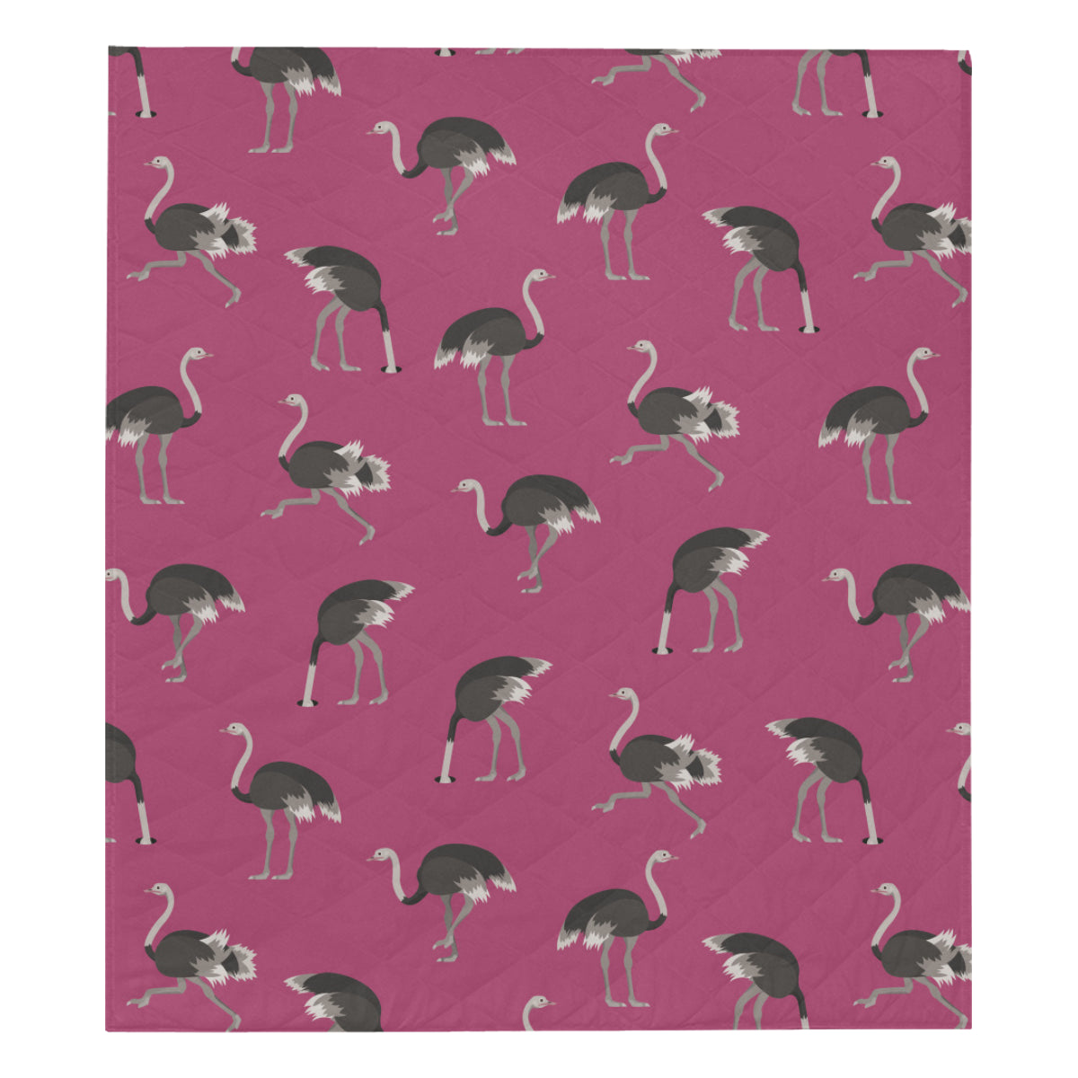 Emu Pattern Print Design 02 Premium Quilt