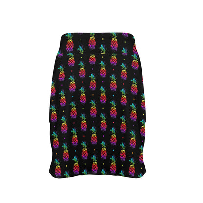 Pineapple Rainbow Dot Print 17" Golf & Pickleball Skort with Pockets