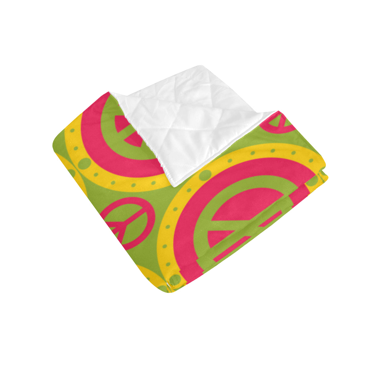Peace Sign Pattern Print Design A01 Premium Quilt