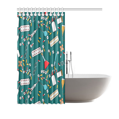 Nurse Pattern Print Design A05 Shower Curtain