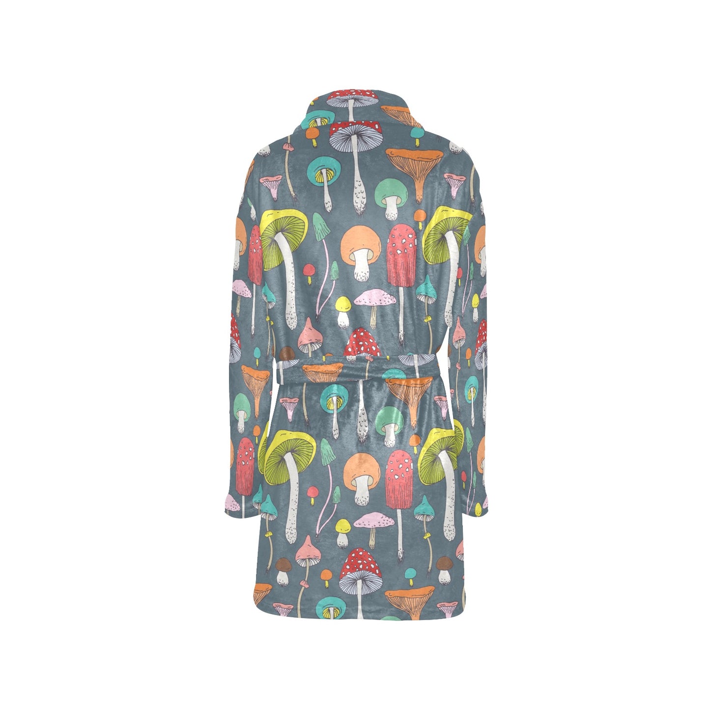 Mushroom Pattern Print Design A03 Women's Fleece Robe