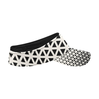 Geometric Black White Pattern Print Design 03 Unisex Sun Visor