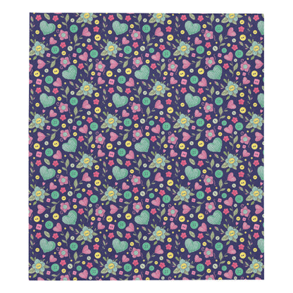 Crochet Pattern Print Design 02 Premium Quilt