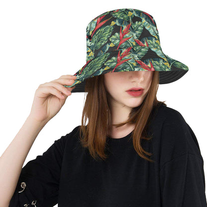 Bird Of Paradise Pattern Print Design BOP06 Unisex Bucket Hat