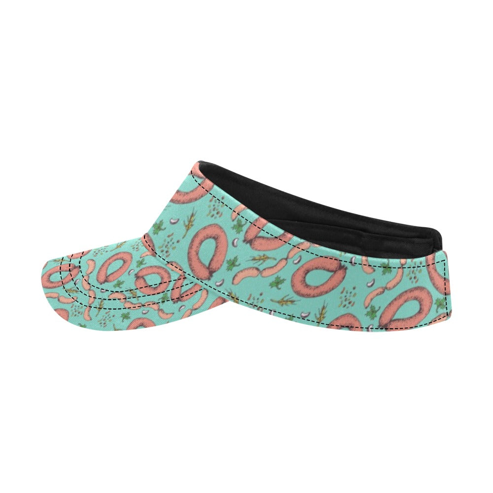 Sausage Print Design LKS303 Unisex Sun Visor