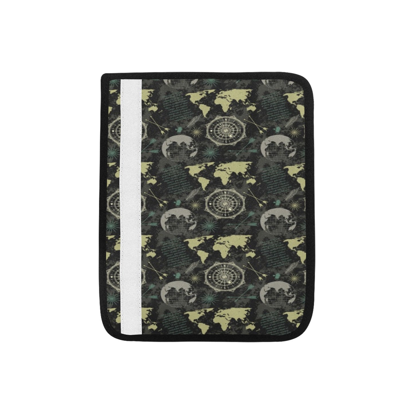 World Map Print Design LKS303 Car Seat Belt Cover