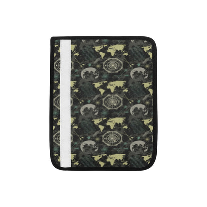 World Map Print Design LKS303 Car Seat Belt Cover