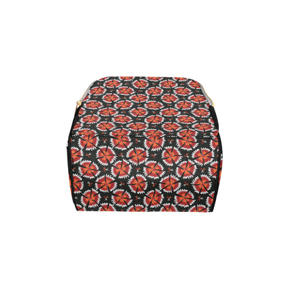 Carnations Pattern Print Design CN03 Diaper Bag Backpack