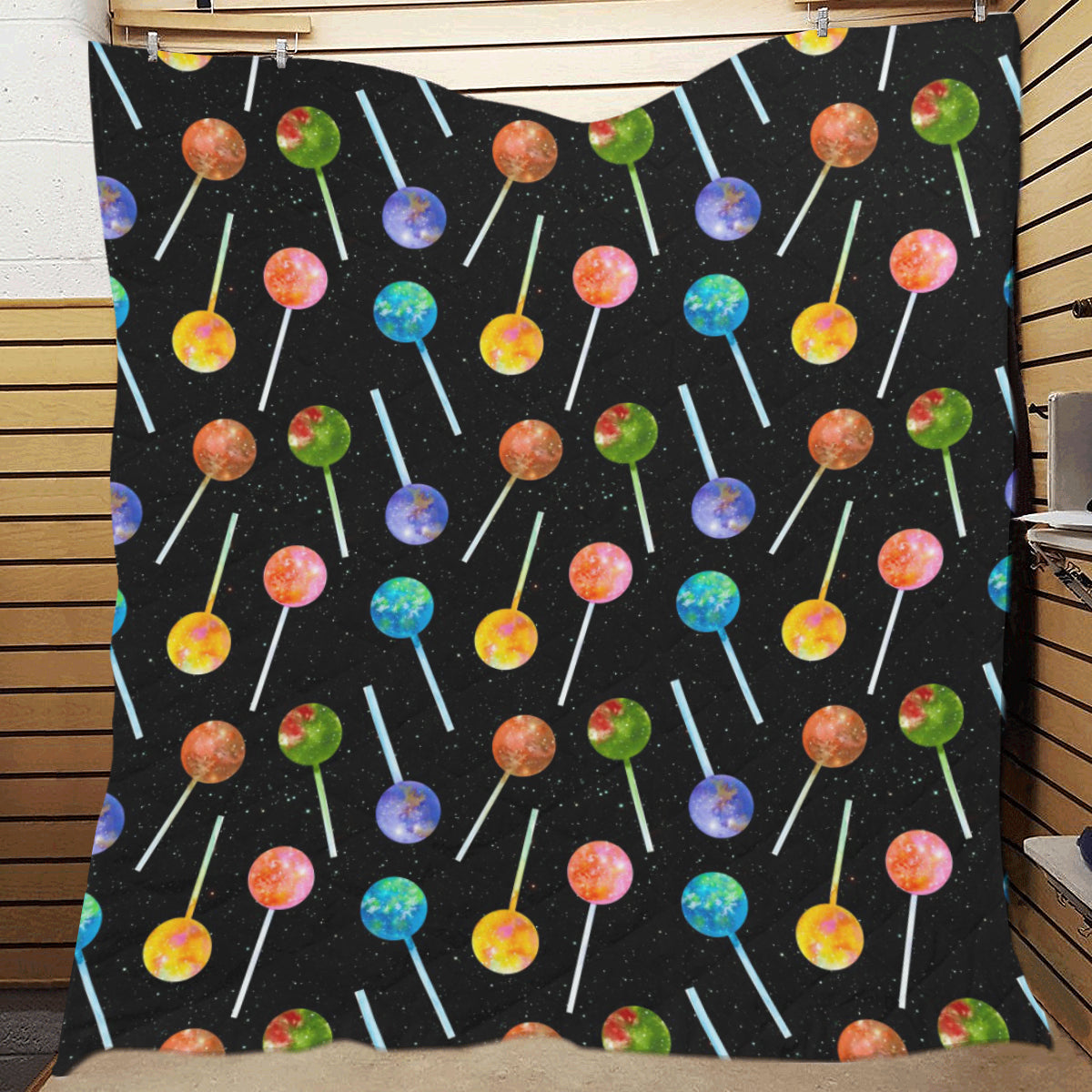 Lollipop Pattern Print Design LL04 Premium Quilt