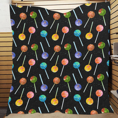 Lollipop Pattern Print Design LL04 Premium Quilt