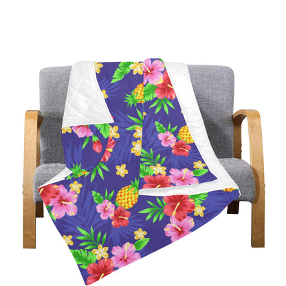 Hawaiian Themed Pattern Print Design H05 Premium Quilt