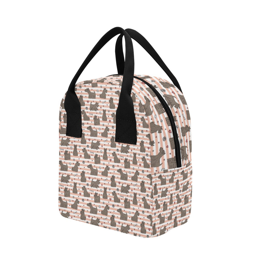 Scottish Terriers Print Design LKS3016 Insulated Lunch Bag