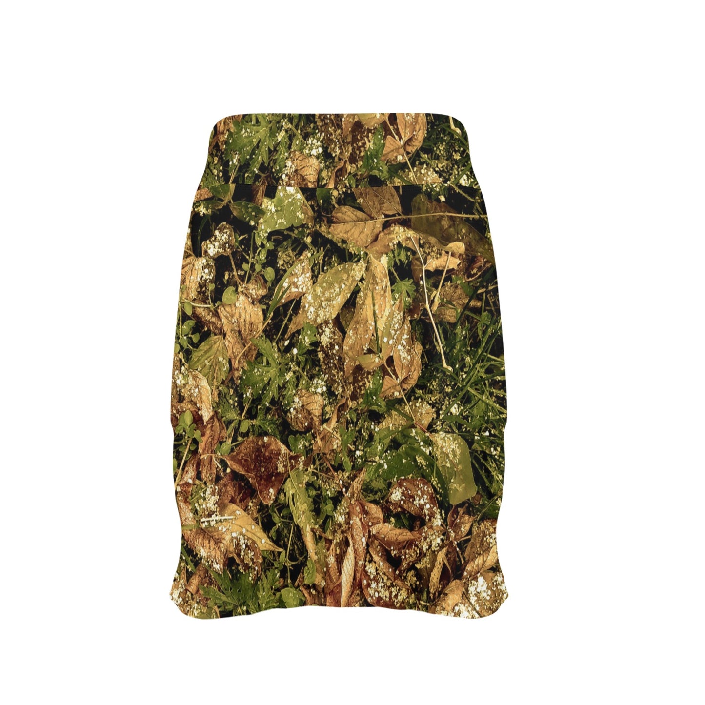 Camo Realistic Tree Forest Texture Print 17" Golf & Pickleball Skort with Pockets