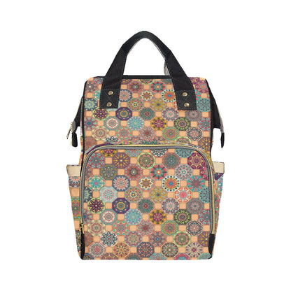 Boho Pattern Print Design 07 Diaper Bag Backpack
