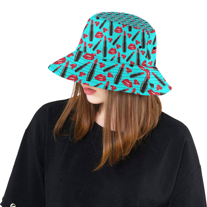 Lipstick Pattern Print Design LT02 Unisex Bucket Hat