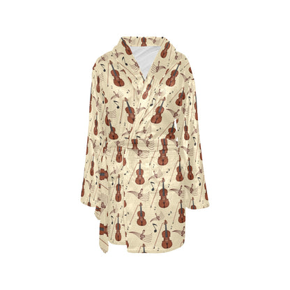 Cello Print Design LKS402 Women's Fleece Robe
