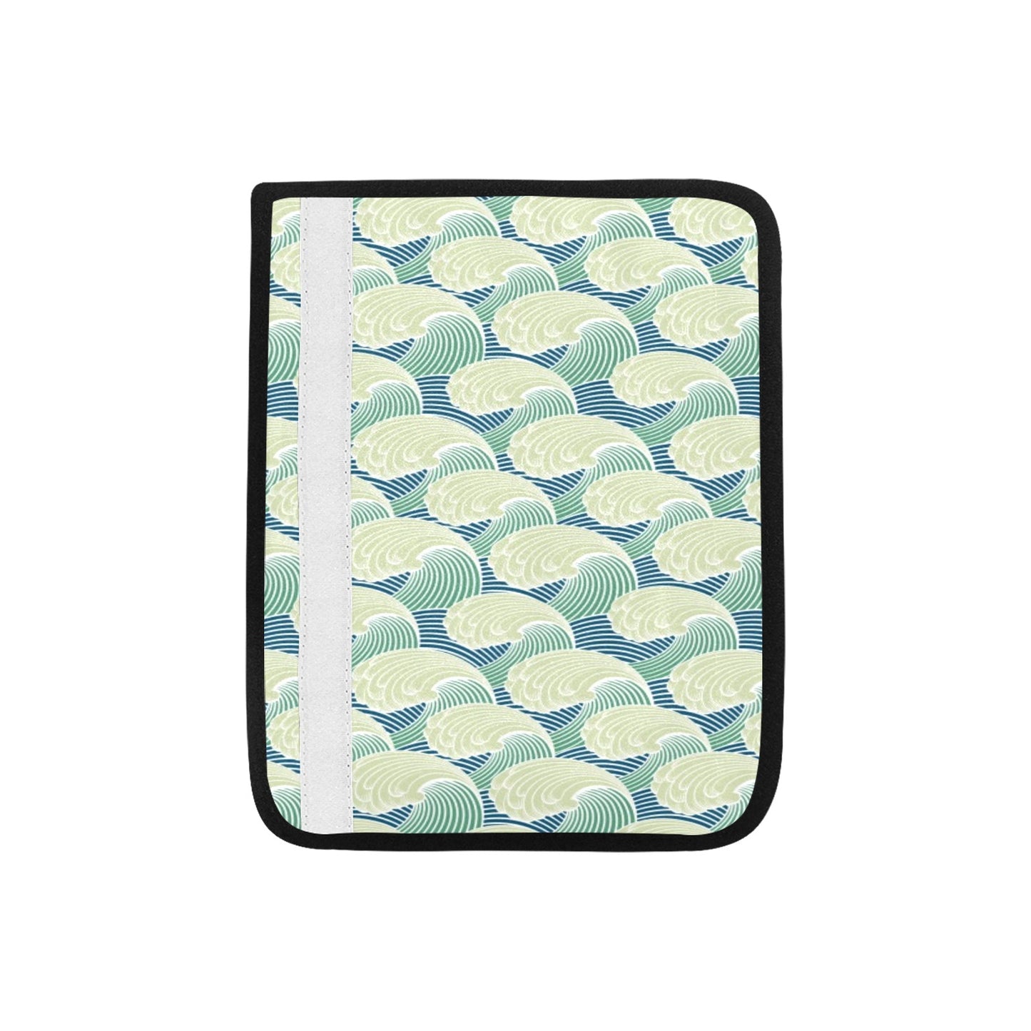 Wave Japan Style Print Design LKS302 Car Seat Belt Cover