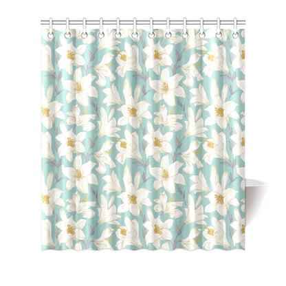 Lily Pattern Print Design 02 Shower Curtain