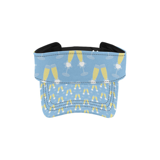 Champagne Pattern Print Design 06 Unisex Sun Visor