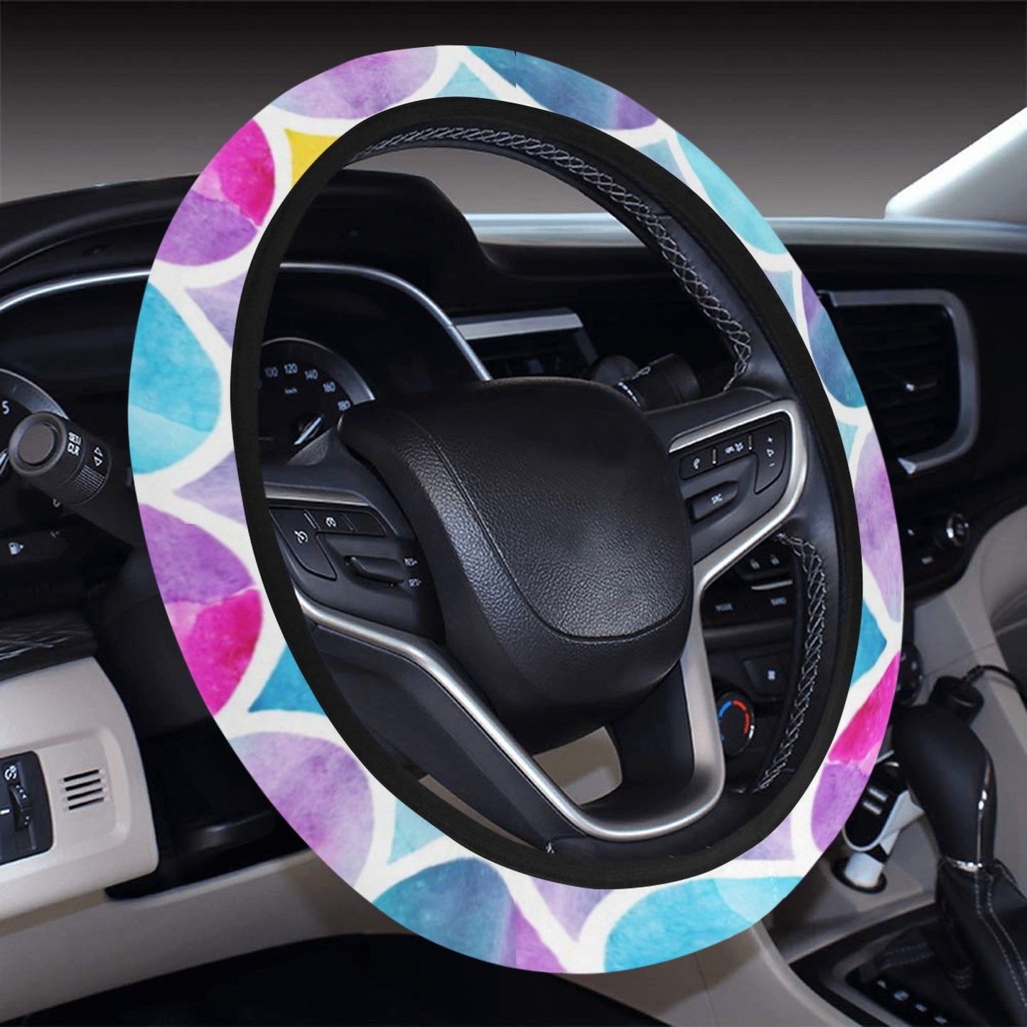 Scales Print Design LKS402 Steering Wheel Cover with Elastic Edge