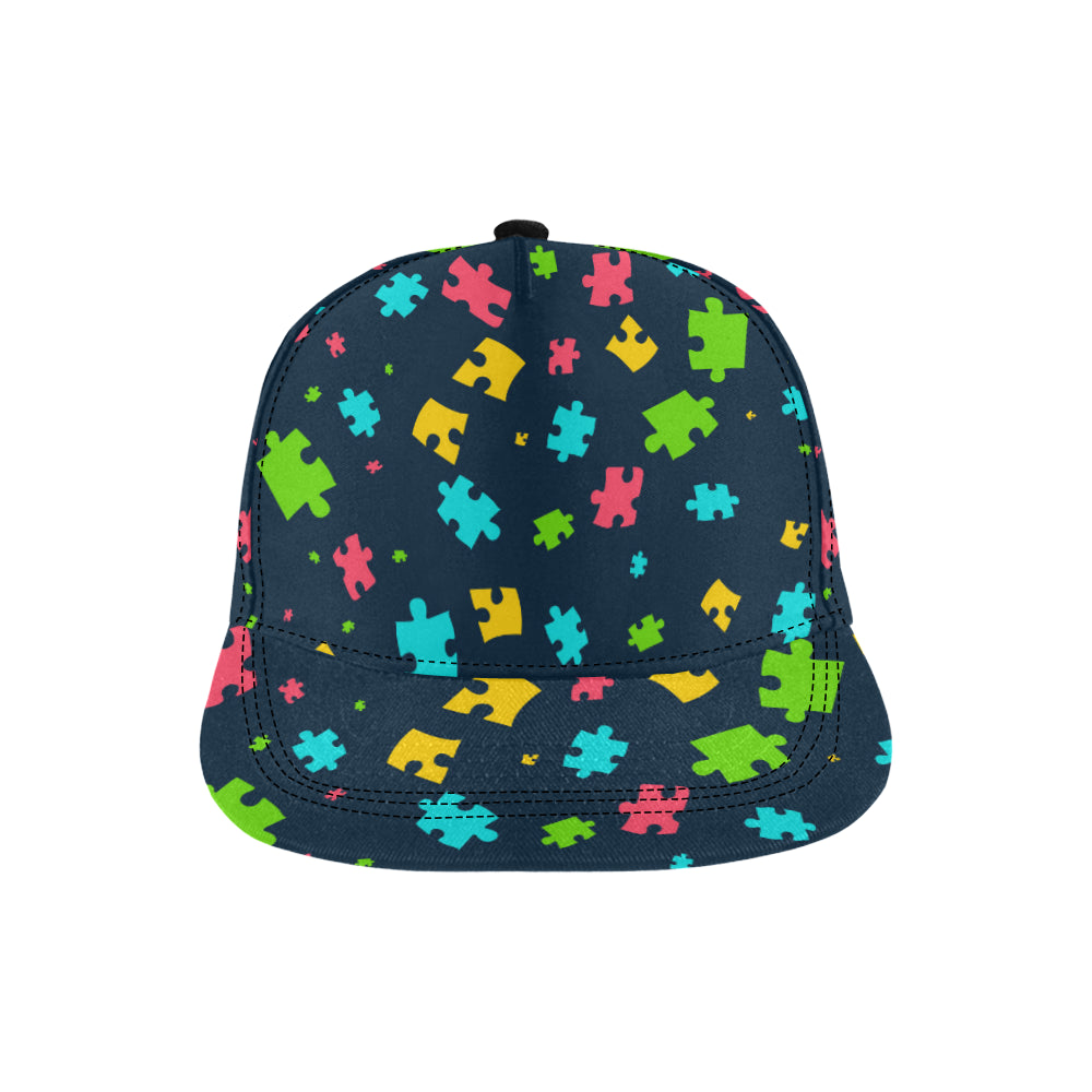Autism Awareness Colorful Design Print Snapback Cap