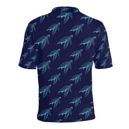 Sea Turtle Pattern Print Design T04 Men Polo Shirt
