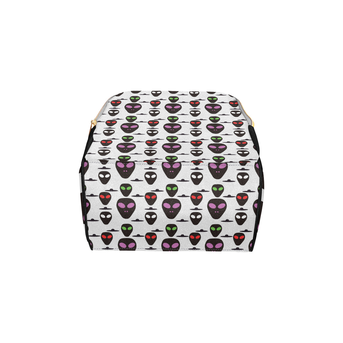 Alien Pattern Print Design 06 Diaper Bag Backpack