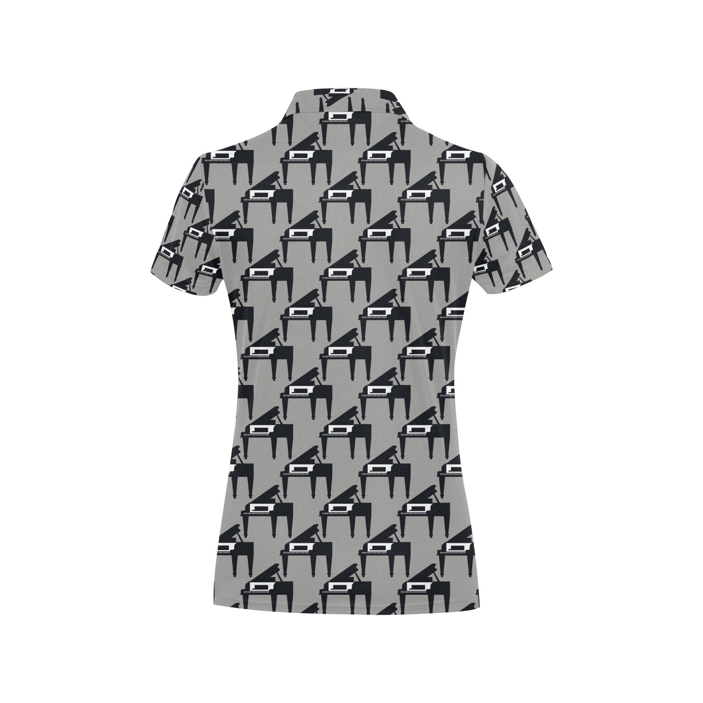 Piano Print Design LKS404 Women's Polo Shirt