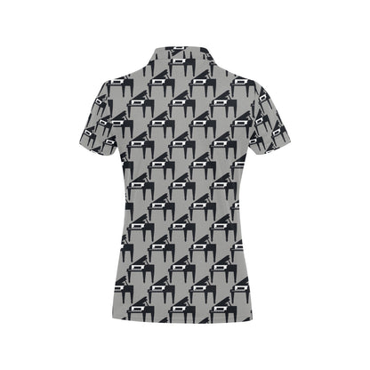 Piano Print Design LKS404 Women's Polo Shirt
