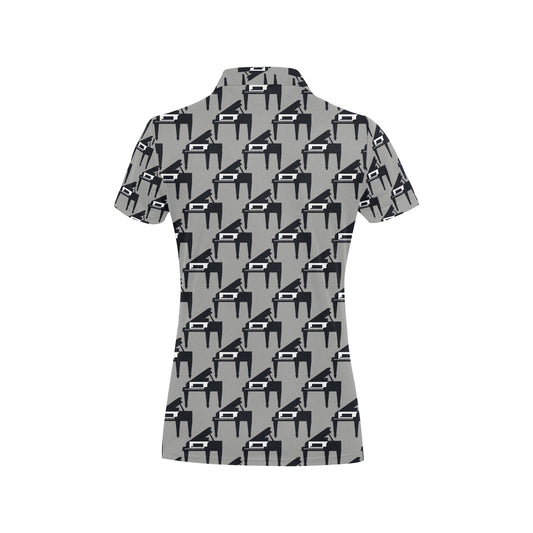 Piano Print Design LKS404 Women's Polo Shirt