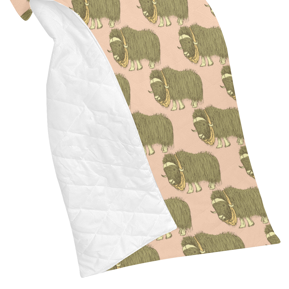 Yak Pattern Print Design 01 Premium Quilt