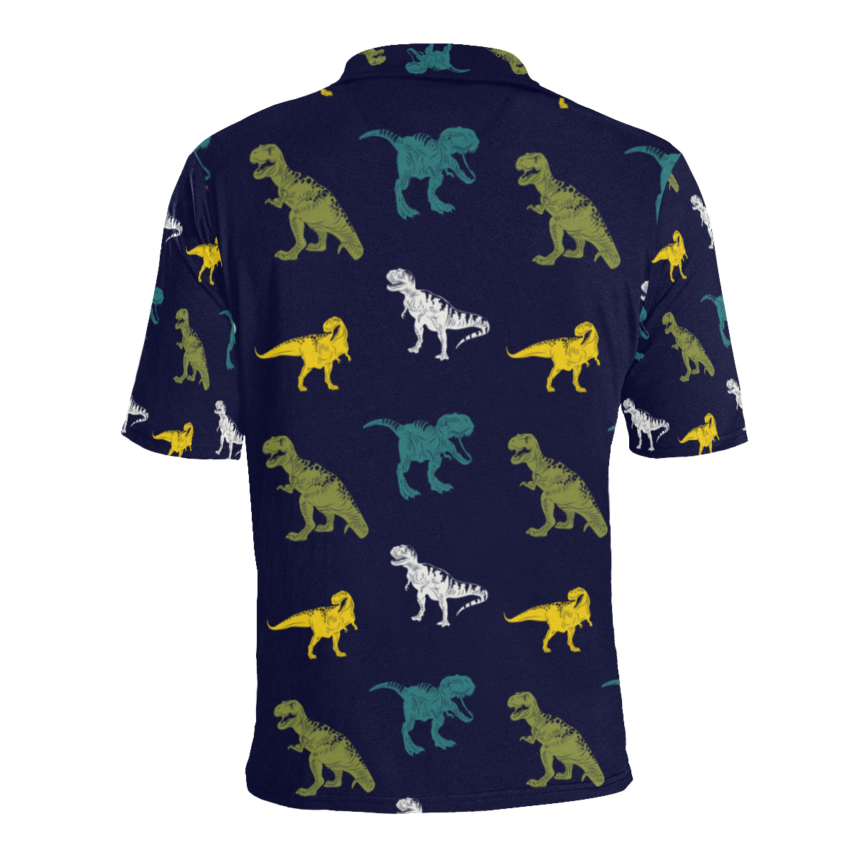 T Rex Pattern Print Design A07 Men Polo Shirt