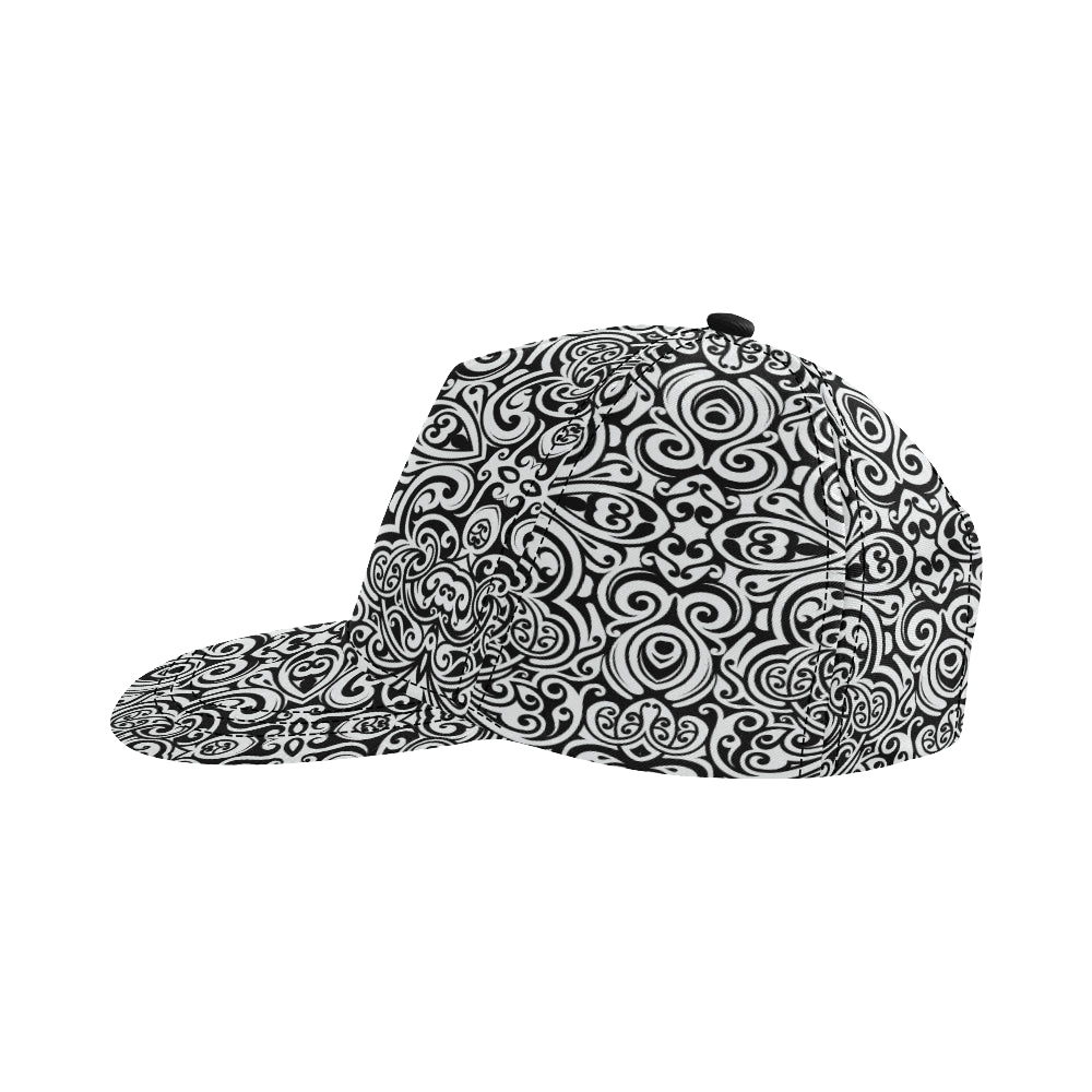 Polynesian Tattoo Pattern Snapback Cap