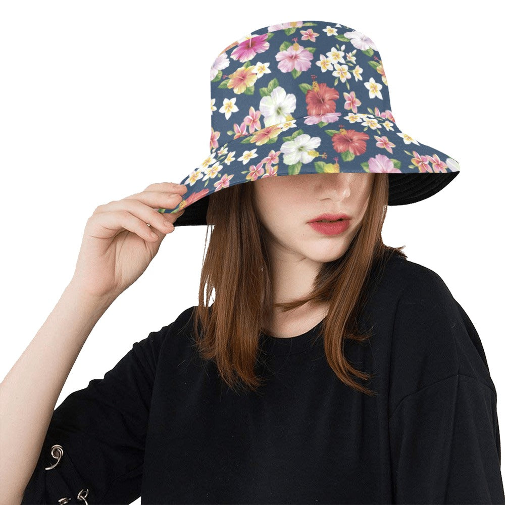 Hibiscus Sweet Print Design LKS304 Unisex Bucket Hat