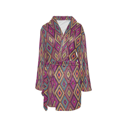 Southwestern Print Women's Fleece Robe