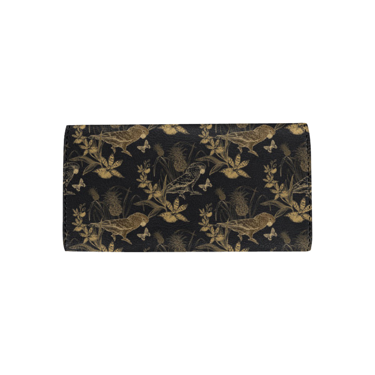 Parakeet Pattern Print Design A05 Women's Trifold Wallet