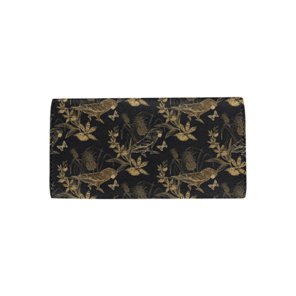 Parakeet Pattern Print Design A05 Women's Trifold Wallet