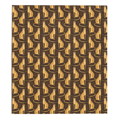 Cheetah Pattern Print Design 03 Premium Quilt